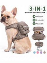 Pet Dog Backpack Leash Harness